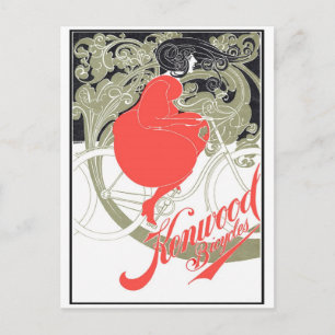 Kenwood Bicycles Art Nouveau Postkarte