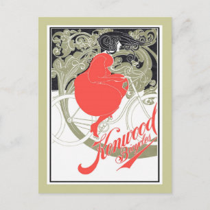 Kenwood Fahrräder Art Nouveau Postkarte