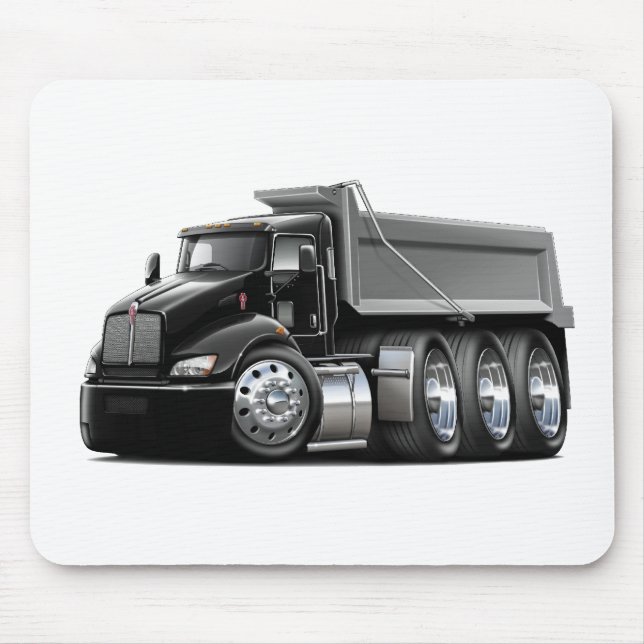 Kenworth T440 Schwarz-Grauer LKW Mousepad (Vorne)