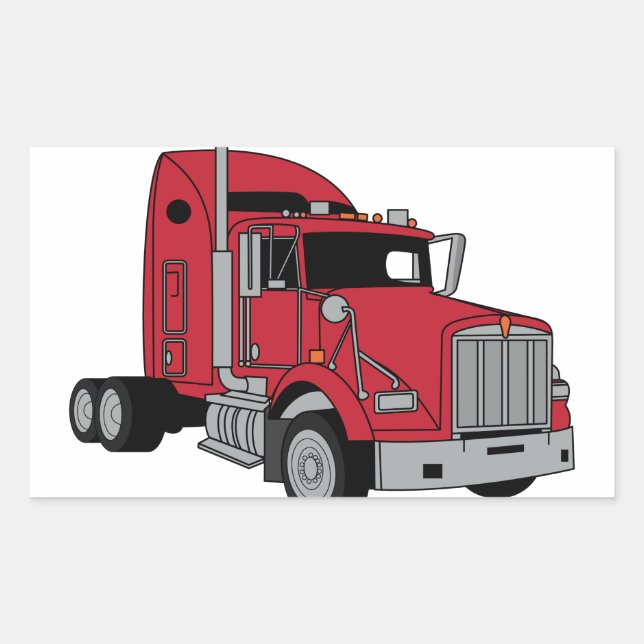 Kenworth Tractor Rechteckiger Aufkleber (Vorderseite)