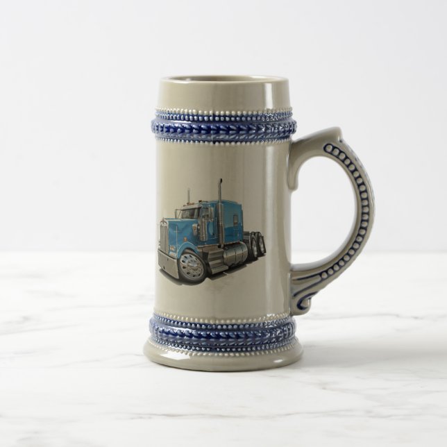 Kenworth w900 lt Blue Truck Bierglas (Rechts)
