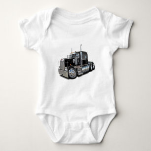 Kenworth w900 schwarzer LKW Baby Strampler
