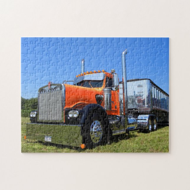 Kenworth W900A Kipper-Puzzlespiel (Horizontal)