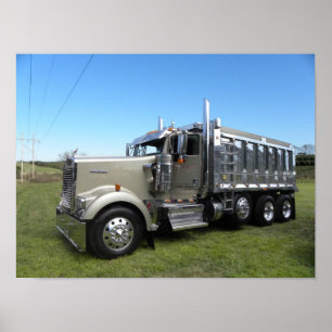 Kenworth W900L Kipper Poster