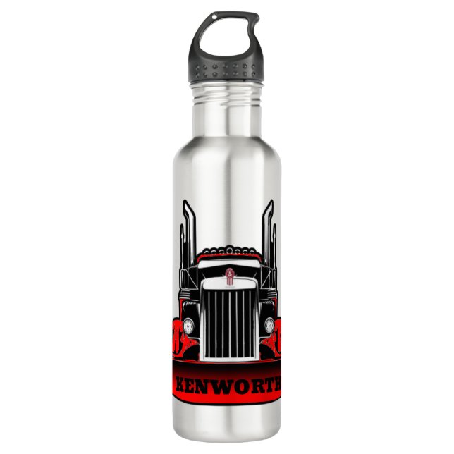 Kenworth-Wasserflasche Edelstahlflasche (Vorderseite)