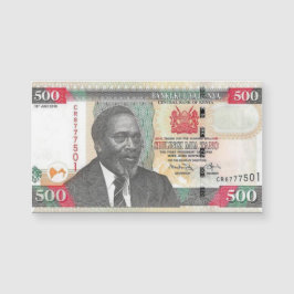 Kenya 500 Shillings Banknote Magnetkarte