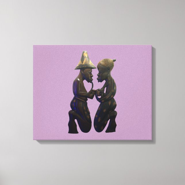 Kenya Afrique Ethnic Tribal Enveloppé Toile (Recto)