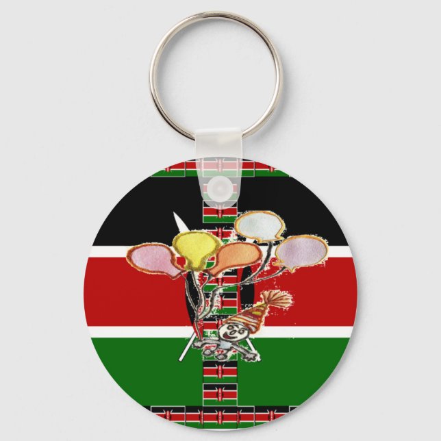 Kenya Birthday Schlüsselanhänger (Vorderseite)