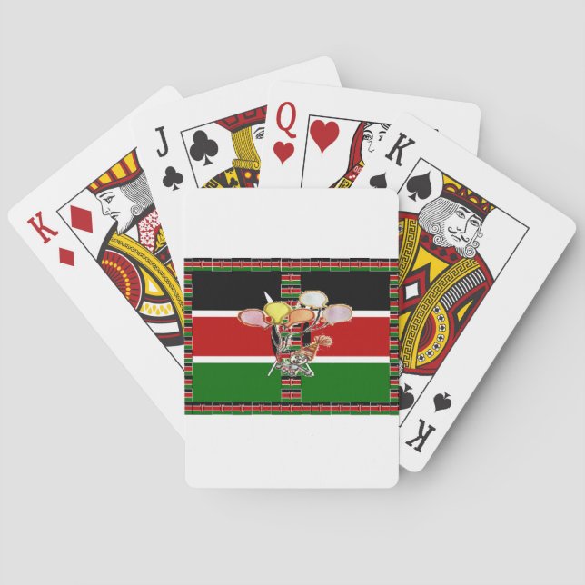 Kenya Birthday Spielkarten (Rückseite)