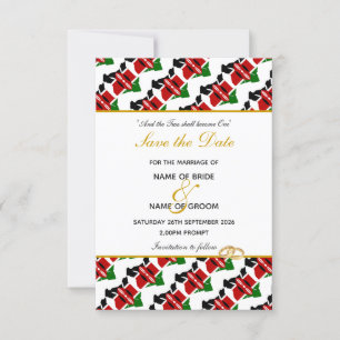 KENYA Christliche Einladung zur Hochzeit Rett Datu