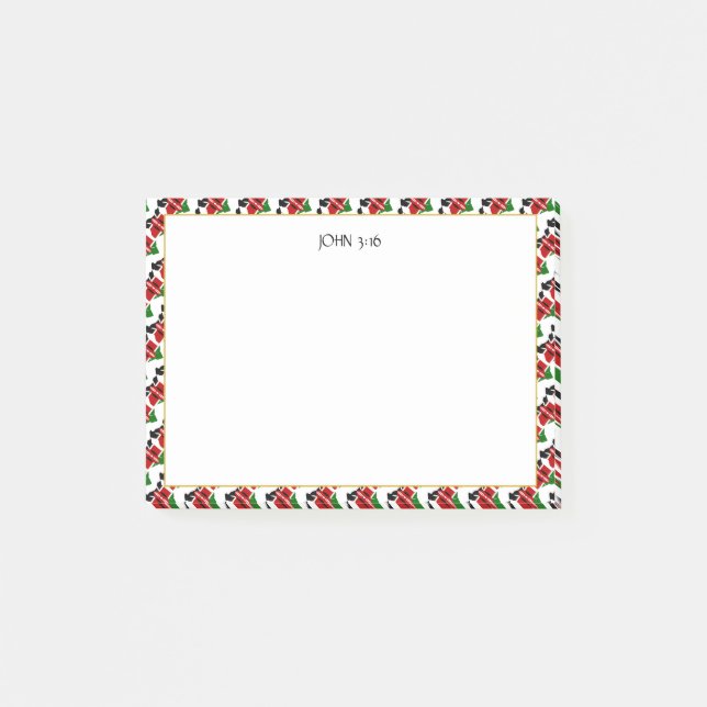 KENYA Christliche Schrift Post-it Klebezettel (Vorderseite)