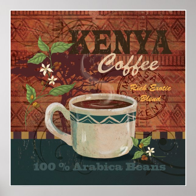 Kenya Coffee Poster (Vorne)