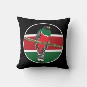 Kenya Collared trogon Kenyan National Animal Flag Kissen