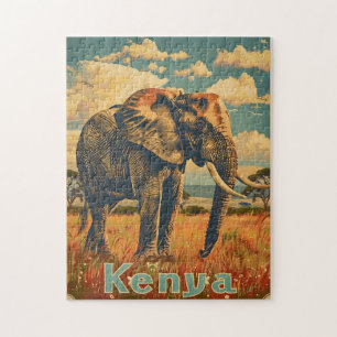 Kenya Elefant Vintage