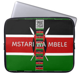 Kenya Erbe Mstari wa Mbele Front Line QR Geschicht Laptopschutzhülle