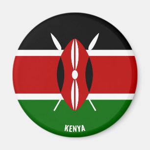 Kenya Flag Charming Patriotic Magnet