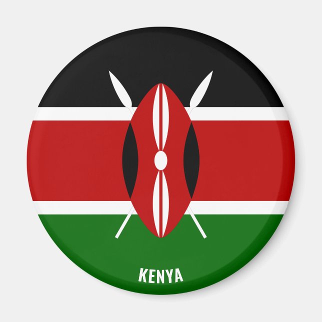 Kenya Flag Charming Patriotic Magnet (Vorne)