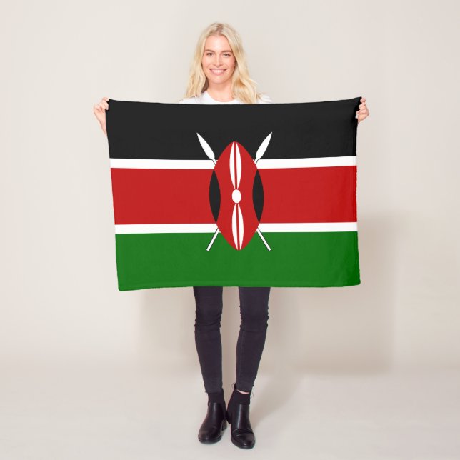 Kenya Flag Fleecedecke (Beispiel)