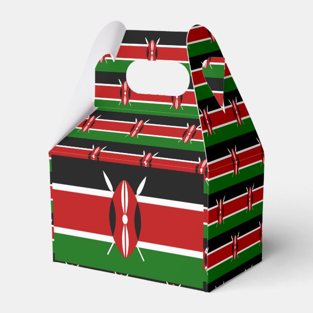 Kenya Flag Geschenkschachtel (Rückseite)