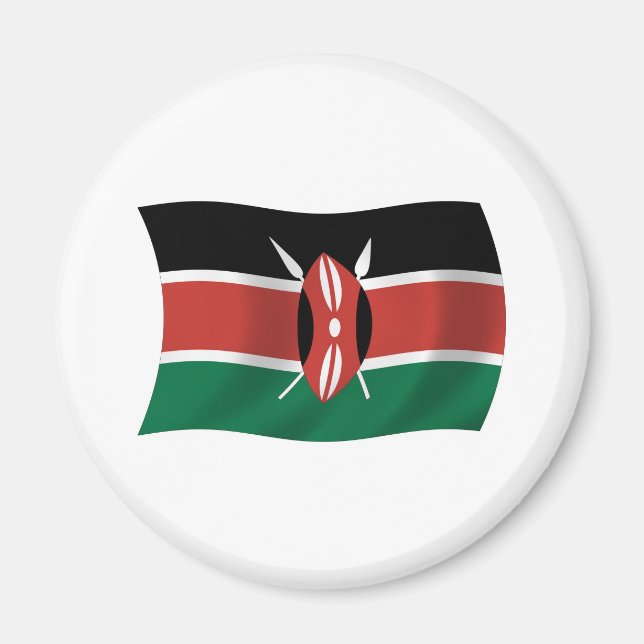 Kenya Flag Magnet (Vorne)
