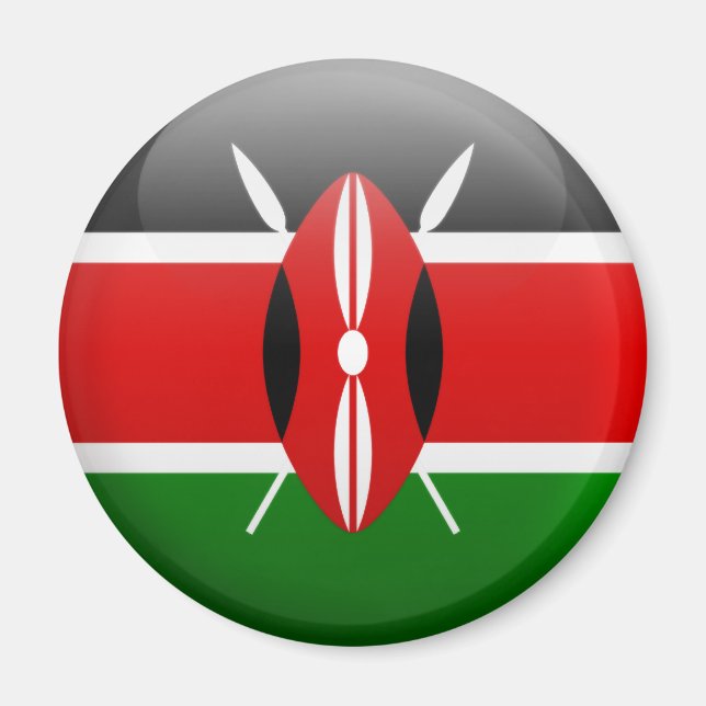 Kenya Flag Magnet (Vorne)