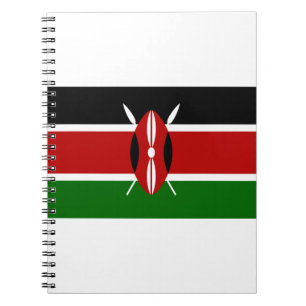 Kenya Flag Notizblock