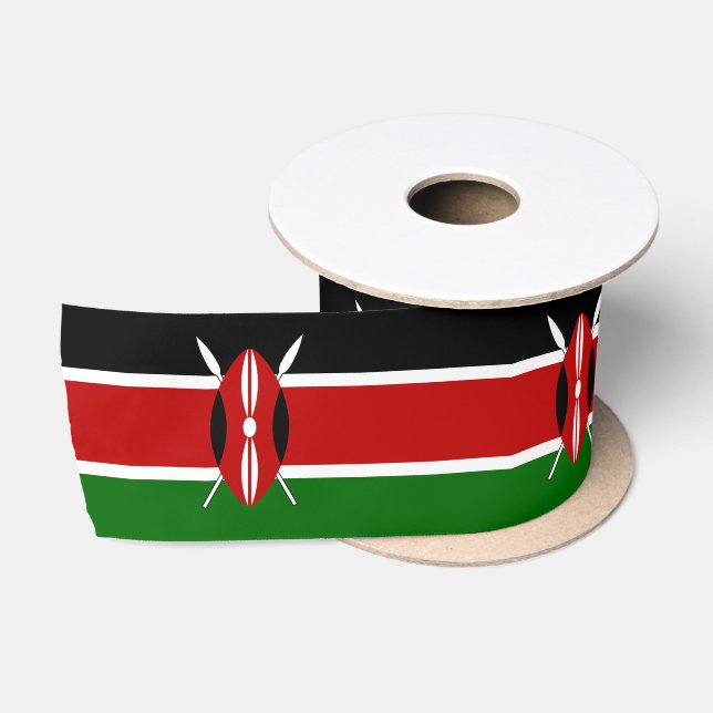 Kenya Flag Satinband (Spule)