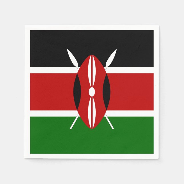 Kenya Flag Serviette (Vorderseite)