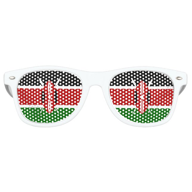 Kenya Flag Sonnenbrille (Vorderseite)