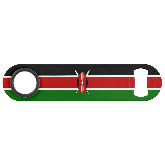 Kenya Flag Speed Flaschenöffner (Vorderseite (Horizontal))