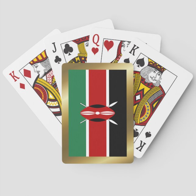 Kenya Flag Spielkarten (Rückseite)