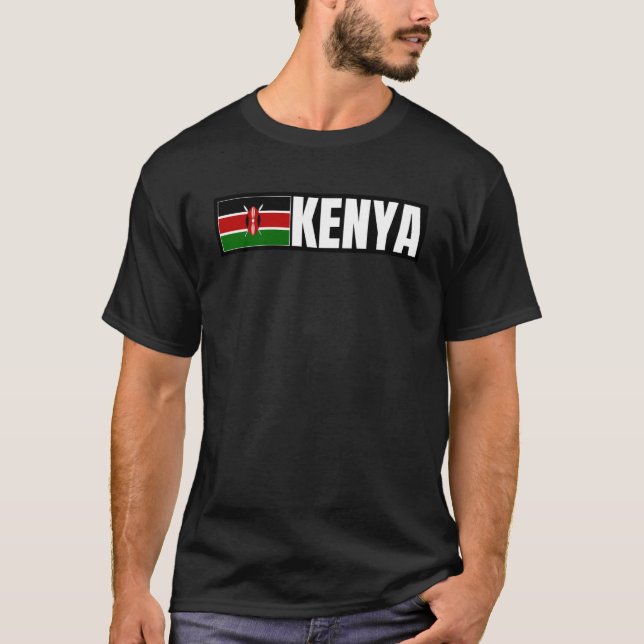 Kenya Flag T-Shirt (Vorderseite)