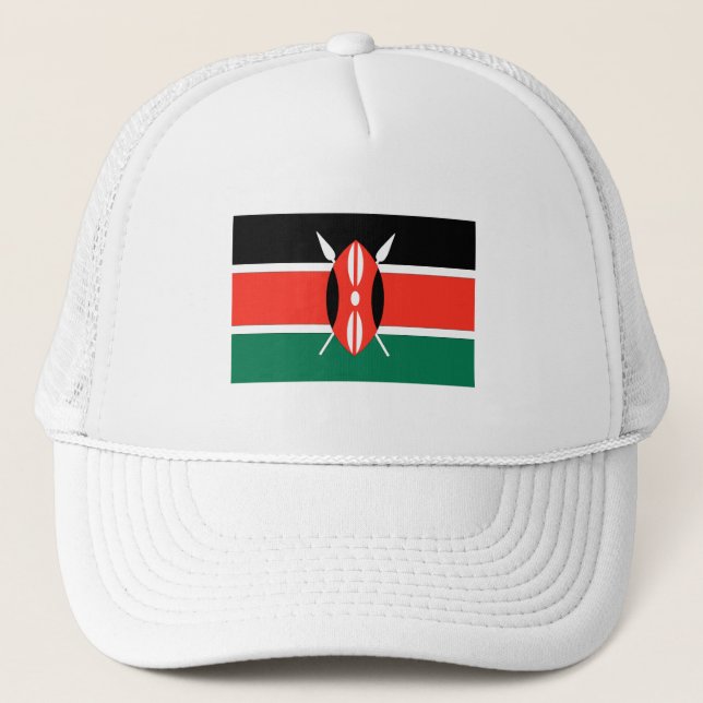 Kenya Flag Truckerkappe (Vorderseite)