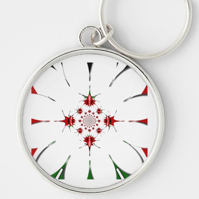 Kenya HAKUNA MATATA RED GREEN Patchdesign Schlüsselanhänger (Vorne)