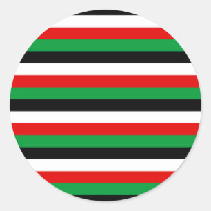 Kenya Jordan Irak Kuwait Flagge Streifen Runder Aufkleber