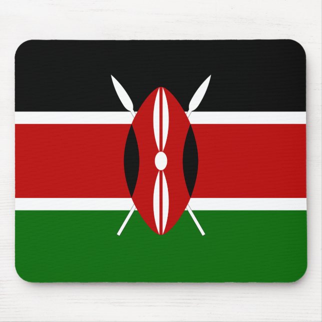 Kenya (Kenyan) Flag Mousepad (Vorne)