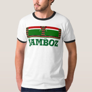 Kenya Nahtlose Miniaturflaggen Grenzrahmen Kunst T-Shirt
