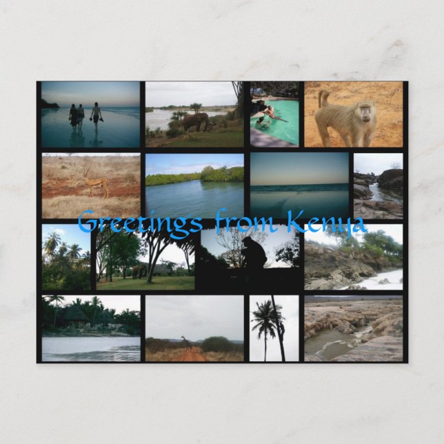 Kenya Postcard Postkarte (Vorderseite)