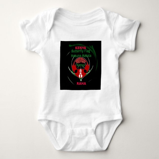 Kenya Raha Hakuna Matata.jpg Baby Strampler (Vorderseite)