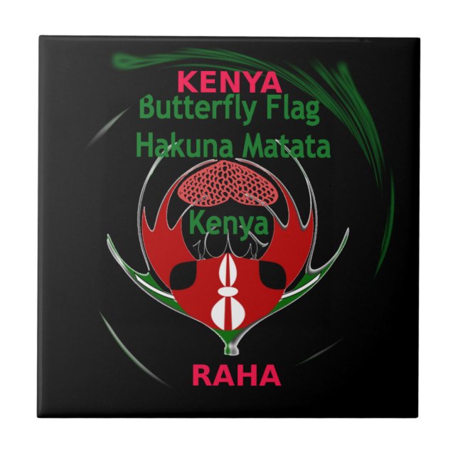 Kenya Raha Hakuna Matata.jpg Fliese (Vorderseite)