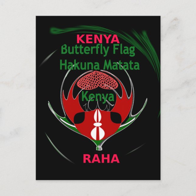 Kenya Raha Hakuna Matata.jpg Postkarte (Vorderseite)