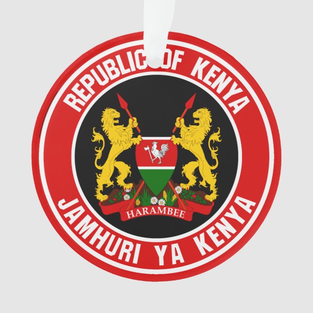 Kenya Round Emblem Ornament (Vorderseite)