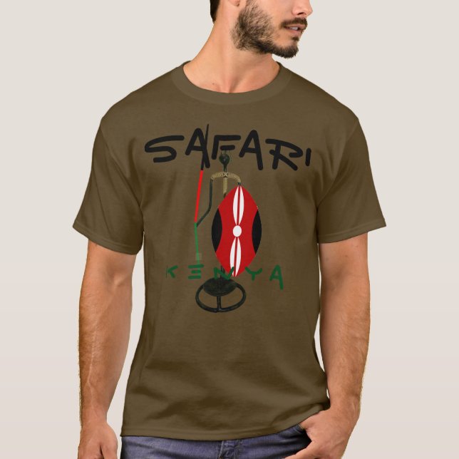 Kenya Safari Holiday Tour Hakuna Matata Masai Mara T-Shirt (Vorderseite)