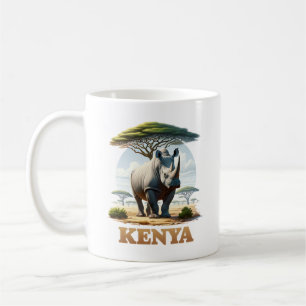 Kenya Safari Rhino Kaffeetasse