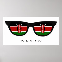 Kenya Shades benutzerdefinierte Text- und Farbpost