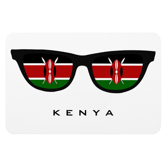 Kenya Shades custom text & color magnet (Horizontal)