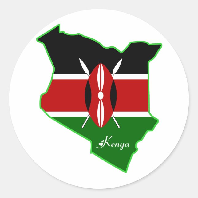 Kenya Sticker (Vorderseite)