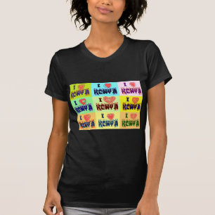 Kenya Travel Souvenir Pop Art Collection T-Shirt