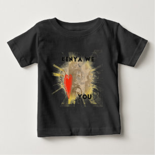 Kenya Wir Liebe Sie liebenswürdig perspektivisches Baby T-shirt