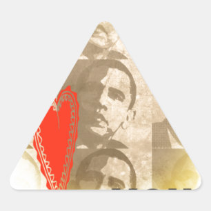 Kenya Wir Liebe Sie liebenswürdig perspektivisches Dreieckiger Aufkleber